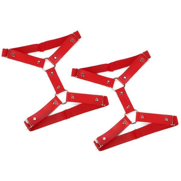Гартери на ногу із натуральної шкіри Art of Sex - Kristina Leg Garters (2 шт), колір Червоний SO7011 фото - купити в секс-шопі Чорний Кролик