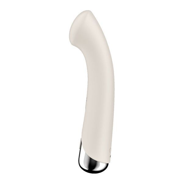 Вібратор з ротацією Satisfyer Spinning G-Spot 1 Red, плоский майданчик для стимуляції точки G SX0557 фото - купити в секс-шопі Чорний Кролик