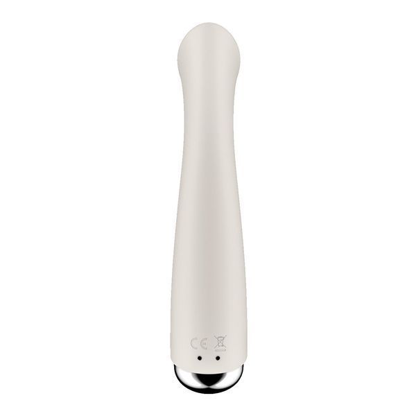 Вібратор з ротацією Satisfyer Spinning G-Spot 1 Red, плоский майданчик для стимуляції точки G SX0557 фото - купити в секс-шопі Чорний Кролик