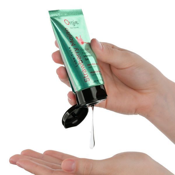Лубрикант на водній основі Orgie Lube Tube Strawberry Mojito, 50 мл SX1520 фото - купити в секс-шопі Чорний Кролик