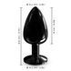 Металева анальна пробка з кристалом Dorcel Diamond Plug Black L SO7810 фото 6