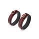 Фіксатори для стегон Liebe Seele Wine Red Thigh Cuffs S Size, натуральна шкіра SO9454 фото 3