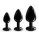 Металева анальна пробка з кристалом Dorcel Diamond Plug Black L SO7810 фото 7