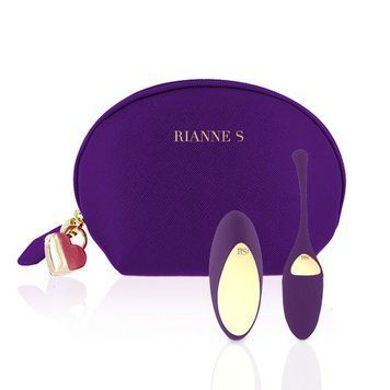 Віброяйце Rianne S: Pulsy Playball Deep Purple з вібрувальним пультом ДК,косметичка-чохол, 10режимів SO3882 фото - купити в секс-шопі Чорний Кролик
