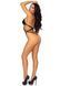 Leg Avenue Teddy with strappy open back Black O/S SO8607 фото 4