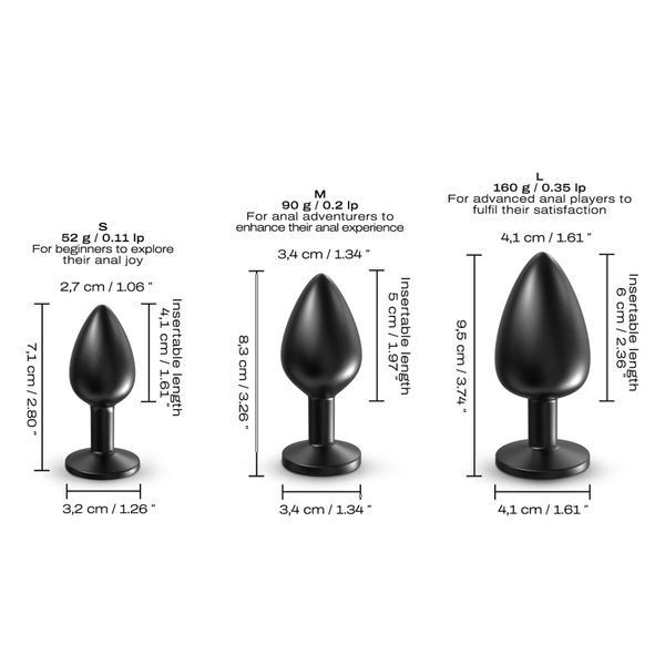 Анальна пробка Dorcel ONIX PLUG M SX1376 фото - купити в секс-шопі Чорний Кролик