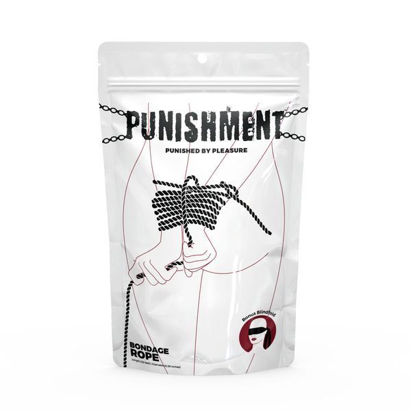 Мотузка для шибарі Punishment - Bondage Rope - Black SX2234 фото - купити в секс-шопі Чорний Кролик
