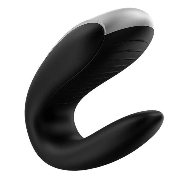 Смартвібратор для пар Satisfyer Double Fun (Black) з пультом ДК SO5058 фото - купити в секс-шопі Чорний Кролик