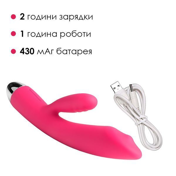 Вібратор-кролик із перлинною стимуляцією точки G Svakom Trysta Violet SO4839 фото - купити в секс-шопі Чорний Кролик
