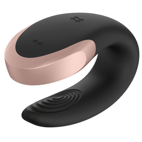 Смарт-вібратор для пар Satisfyer Double Love (Black) SO4930 фото - купити в секс-шопі Чорний Кролик