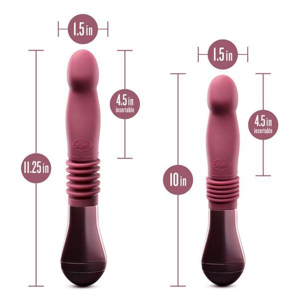 Пульсатор для точки G Blush Temptasia &ndash; Trixie Thrusting Dildo &ndash; Wine Red, 3 швидкості SO8835 фото - купити в секс-шопі Чорний Кролик
