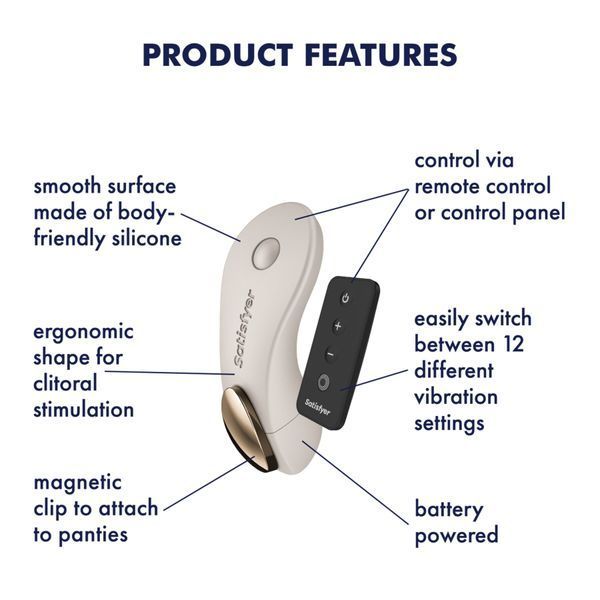 Вібратор у трусики Satisfyer Little Secret Battery Series з пультом ДК SX3839 фото - купити в секс-шопі Чорний Кролик