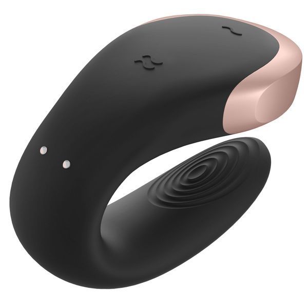 Смарт-вібратор для пар Satisfyer Double Love (Black) SO4930 фото - купити в секс-шопі Чорний Кролик