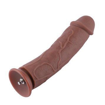 Силіконовий фалоімітатор для секс-машин Hismith 11&Prime; Silicone Dildo, система KlicLok SO6208 фото - купити в секс-шопі Чорний Кролик