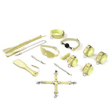 БДСМ-набір для початківців Liebe Seele Macaron 9pcs Bondage Kit-Melon, 9 предметів, мініванд SO9512 фото - купити в секс-шопі Чорний Кролик