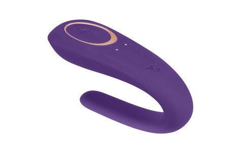 Вібратор для пар Satisfyer Double Classic з одним моторчиком SO1235 фото - купити в секс-шопі Чорний Кролик