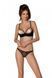 Еротичний комплект Passion MARINA SET WITH OPEN BRA, XXL/XXXL, black, відкриті чашки SO9737 фото 1