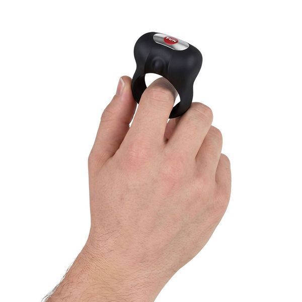 Ерекційне віброкільце Fun Factory Steady Black SX4232 фото - купити в секс-шопі Чорний Кролик