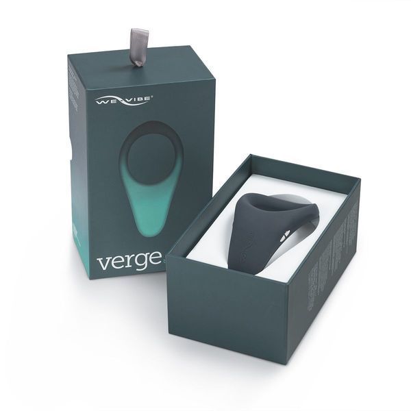 Смарт-віброкільце під одяг VERGE BY WE-VIBE SLATE, охоплює пеніс та мошонку, 10 режимів SO1701 фото - купити в секс-шопі Чорний Кролик