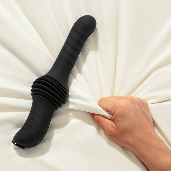 Пульсатор з вібрацією Dorcel Deep Orgasm, 2 незалежні мотори, підігрів до 41 &deg;C, пульт ДК SX3211 фото - купити в секс-шопі Чорний Кролик