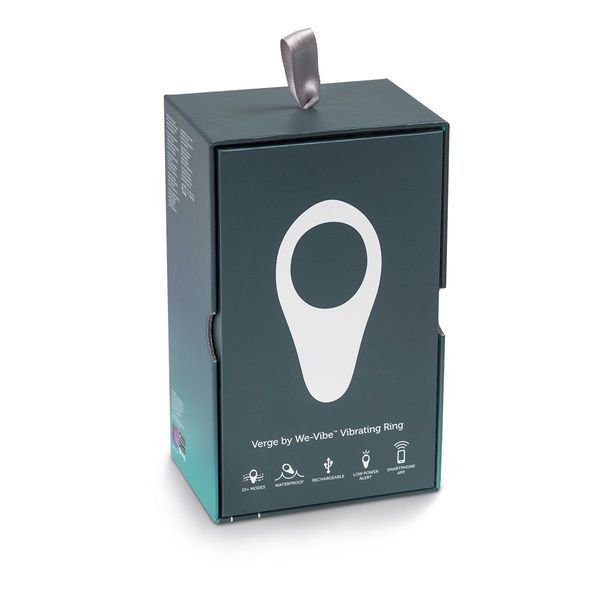 Смарт-віброкільце під одяг VERGE BY WE-VIBE SLATE, охоплює пеніс та мошонку, 10 режимів SO1701 фото - купити в секс-шопі Чорний Кролик