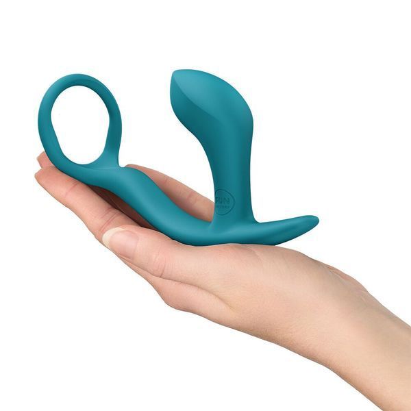 Анальна пробка з ерекційним кільцем Fun Factory BOOTIE RING Bottle Green SX3690 фото - купити в секс-шопі Чорний Кролик