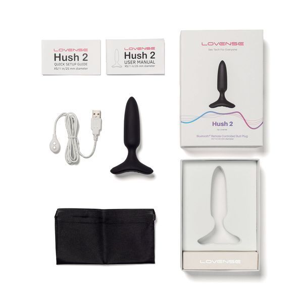 Анальна смарт-вібропробка Lovense Hush 2, розмір XS SO6981 фото - купити в секс-шопі Чорний Кролик