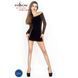 Бодістокінг Passion BS025 black, сукня-сітка, спущене плече, довгий рукав PBS025B фото 2