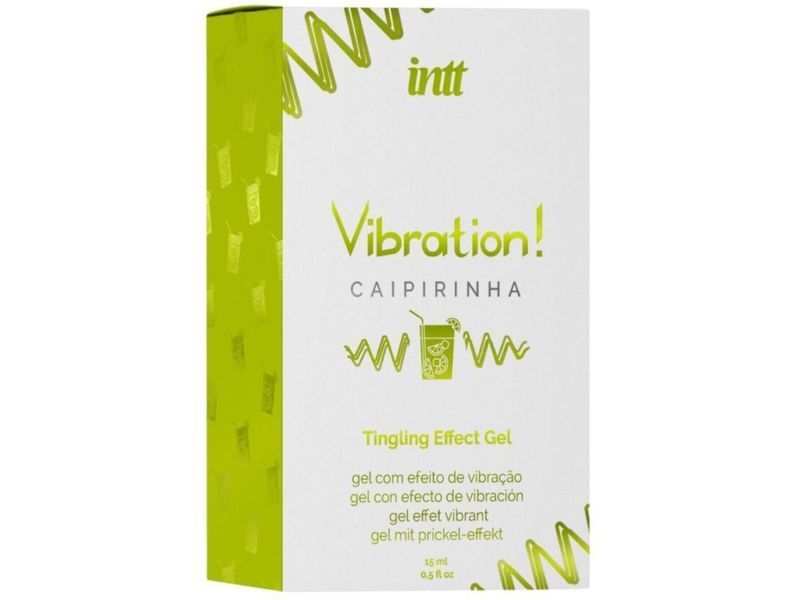 Рідкий вібратор Intt Vibration Caipirinha (15 мл), густий гель, дуже смачний, діє до 30 хвилин SX0579 фото - купити в секс-шопі Чорний Кролик