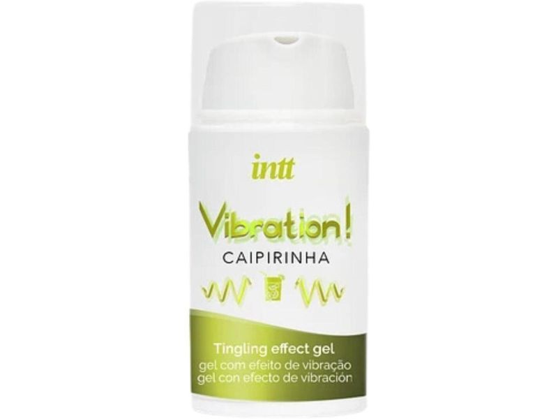 Рідкий вібратор Intt Vibration Caipirinha (15 мл), густий гель, дуже смачний, діє до 30 хвилин SX0579 фото - купити в секс-шопі Чорний Кролик