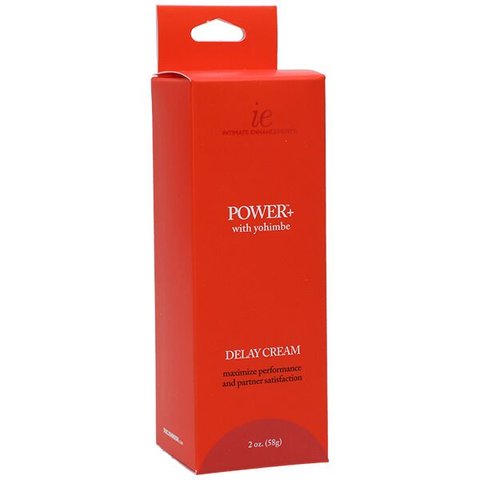 Потужний крем-пролонгатор Doc Johnson Power+with Yohimbe Delay Cream For Men, екстракт Йохимбе, 56 г SO4541 фото - купити в секс-шопі Чорний Кролик