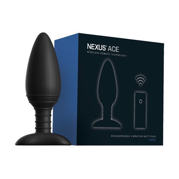 Анальна вібропробка Nexus ACE Large, з пультом ДК, макс. діаметр 5 см ACE002 фото - купити в секс-шопі Чорний Кролик