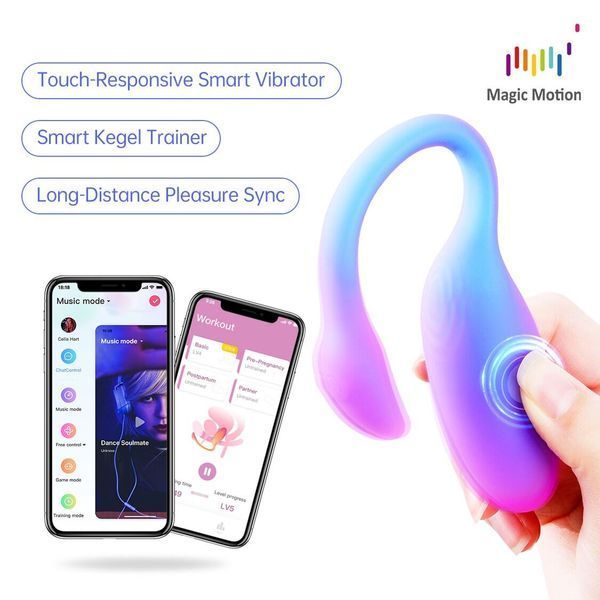 Смарт-віброяйце Magic Motion Flamingo Max Orange 2 в 1: віброяйце та тренажер Кегеля, 10 режимів SX3227 фото - купити в секс-шопі Чорний Кролик
