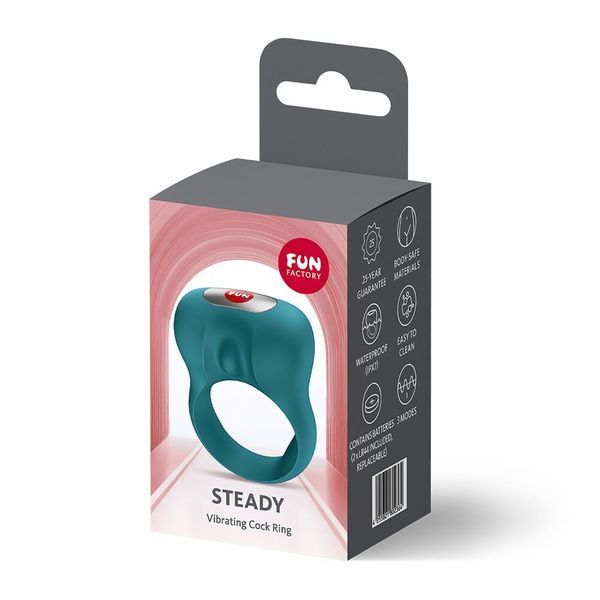 Ерекційне віброкільце Fun Factory Steady Bottle Green SX4233 фото - купити в секс-шопі Чорний Кролик