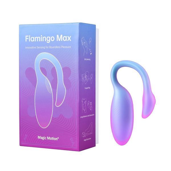 Смарт-віброяйце Magic Motion Flamingo Max Orange 2 в 1: віброяйце та тренажер Кегеля, 10 режимів SX3227 фото - купити в секс-шопі Чорний Кролик