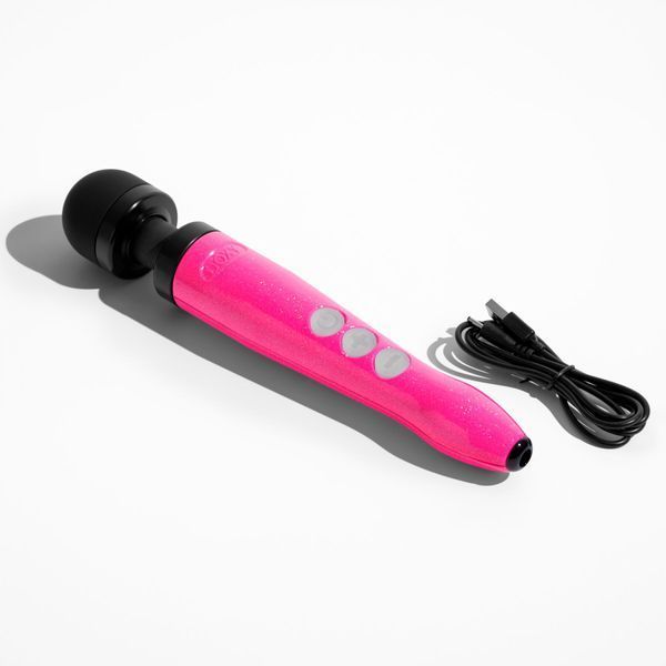 Вібромасажер DOXY Die Cast 3R Hot Pink, дуже потужний, перезаряджуваний, металевий корпус SX2460 фото - купити в секс-шопі Чорний Кролик