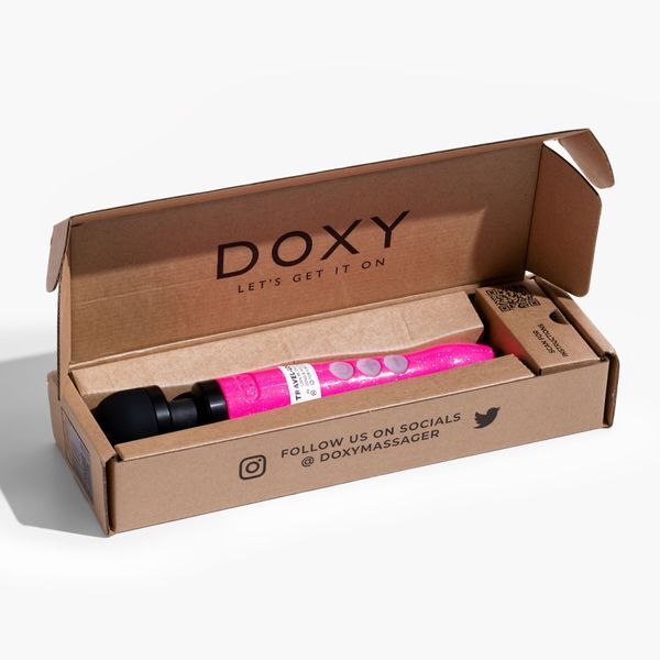 Вібромасажер DOXY Die Cast 3R Hot Pink, дуже потужний, перезаряджуваний, металевий корпус SX2460 фото - купити в секс-шопі Чорний Кролик