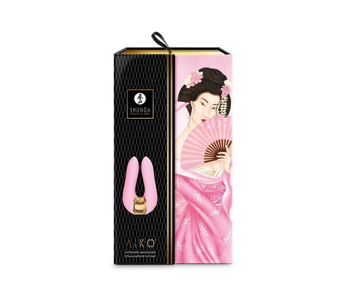 Вібратор для клітора Shunga Aiko Light Pink, гнучкі кінчики SO6901 фото - купити в секс-шопі Чорний Кролик
