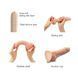Реалістичний фалоімітатор Strap-On-Me Sliding Skin Realistic Dildo Vanille - XL, ефект рухливої шкір SO6262 фото 4