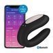 Смарт-вібратор для пар Satisfyer Double Joy Violet із широким кліторальним стимулятором SO3898 фото - купити в секс-шопі Чорний Кролик