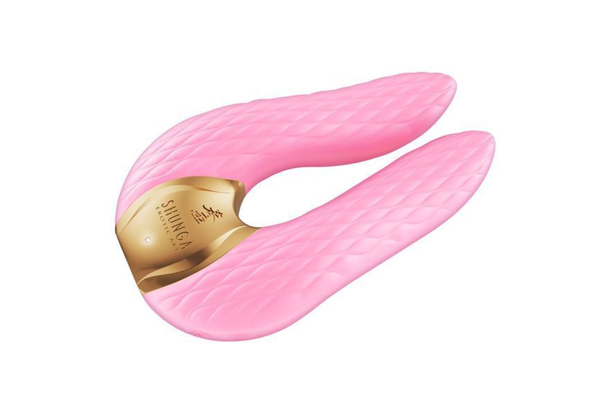 Вібратор для клітора Shunga Aiko Light Pink, гнучкі кінчики SO6901 фото - купити в секс-шопі Чорний Кролик