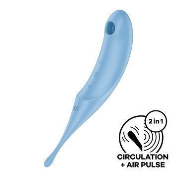 Вібратор для клітора з вакуумною стимуляцією Satisfyer Twirling Pro Red SO7801 фото - купити в секс-шопі Чорний Кролик