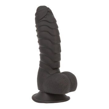 Фалоімітатор ADDICTION Ben 7" Dildo With Balls Black, віброкуля в подарунок SX3156 фото - купити в секс-шопі Чорний Кролик
