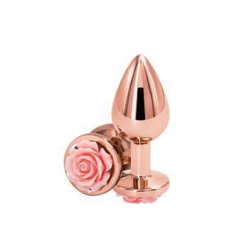 Анальна пробка NS Novelties Rear Assets - Rose - Medium - Pink SX4378 фото - купити в секс-шопі Чорний Кролик