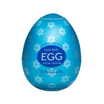 Мастурбатор-яйце Tenga Egg Snow Crystal з охолоджувальним лубрикантом SO8063 фото - купити в секс-шопі Чорний Кролик