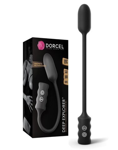 Виброяйце Dorcel Deep Explorer, підходить для вагінальної та анальної стимуляції, потужне SO2948 фото - купити в секс-шопі Чорний Кролик