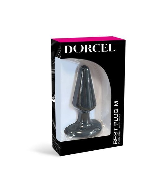 Анальна пробка Dorcel Best Plug M м'який soft-touch силікон, макс. діаметр 4,1см SO2048 фото - купити в секс-шопі Чорний Кролик