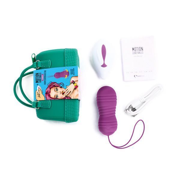 Вагінальні кульки з перлинним масажем FeelzToys Motion Love Balls Foxy з пультом ДК, 7 режимів SO3854 фото - купити в секс-шопі Чорний Кролик