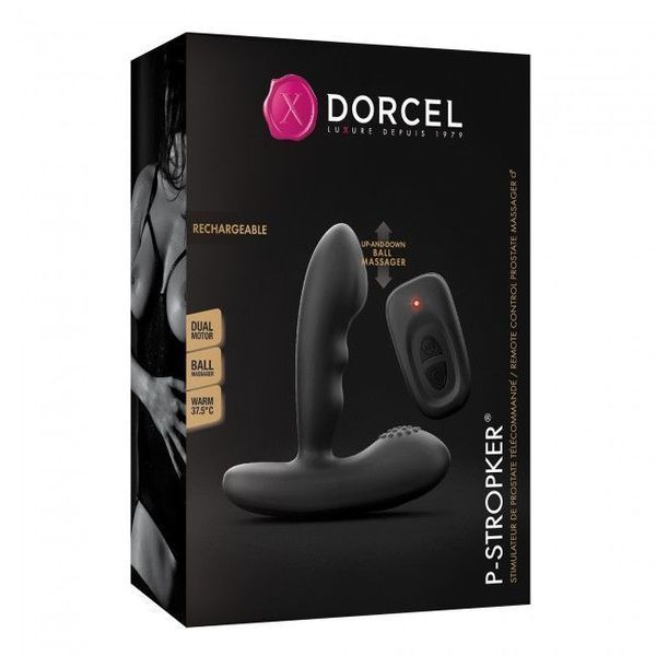 Масажери простати Dorcel P-Stroker з пультом ДК, підігрівом і прицільним масажем, два мотори SO3074 фото - купити в секс-шопі Чорний Кролик