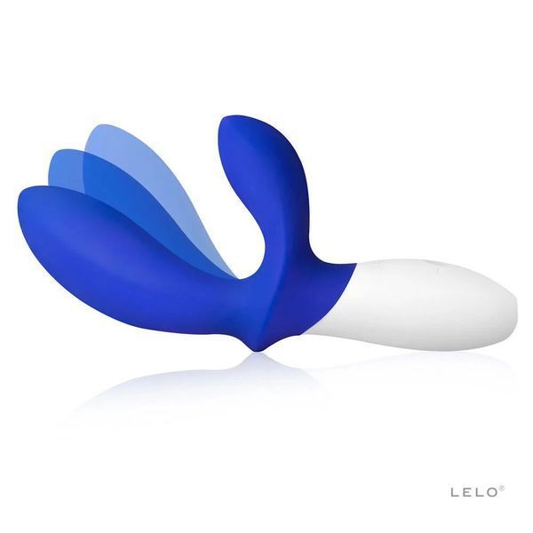 Масажер простати LELO Loki Wave Federal Blue, 2 мотори, манливий рух + стимуляція промежини SX0707 фото - купити в секс-шопі Чорний Кролик